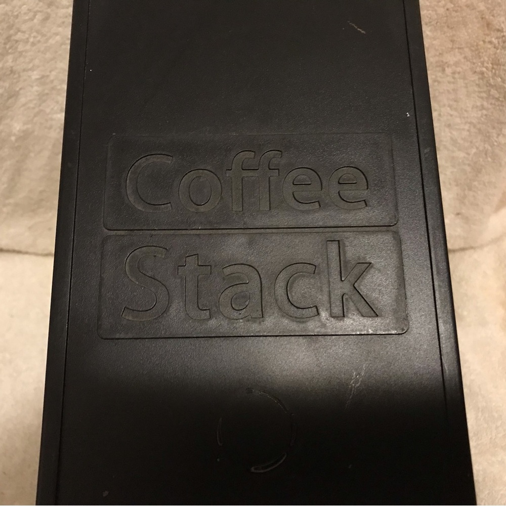 COFFEE STACK K-Cup Holder ~ 40 K-Cups • Black and Silver - Picture 2 of 8